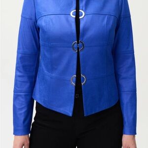 Joseph Ribkoff
Metallic Suede Jacket In Royal Sapphire